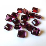 DF 15mm Amethyst Glass Jewels 15mm Square Amethyst