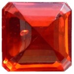 DF 15mm AmberRED Glass Jewel 15mm AmberRED DF