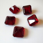 DF 15mm RED Glass Jewels 15mm RED DF