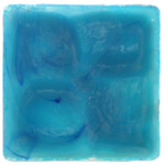 50mm TURQUOISE OPAL square Glass Jewel 50mm TURQUOISE OPAL Square