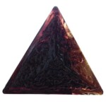 65mm PURPLE BROWN triangle Glass Jewel 65mm PURPLE BROWN triangle
